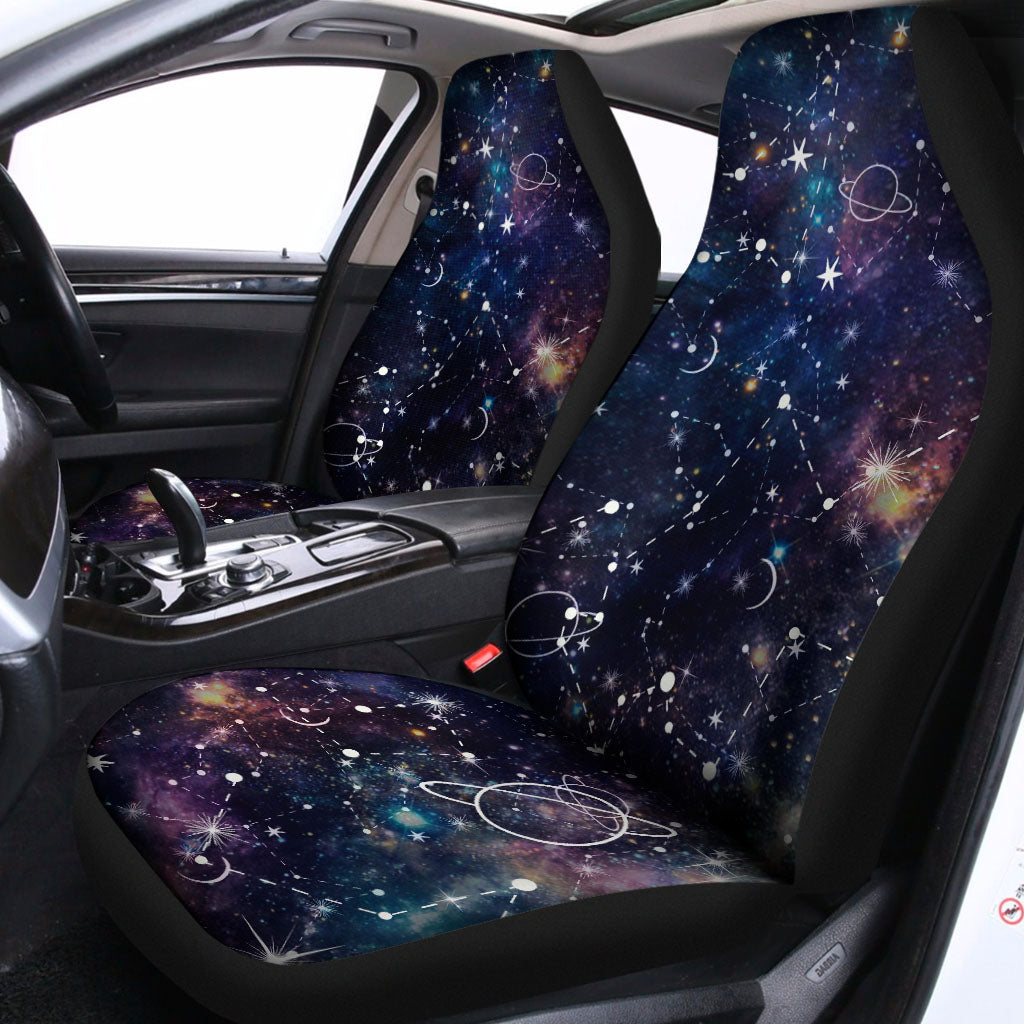 Constellation Galaxy Space Print Universal Fit Car Seat Covers