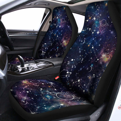 Constellation Galaxy Space Print Universal Fit Car Seat Covers