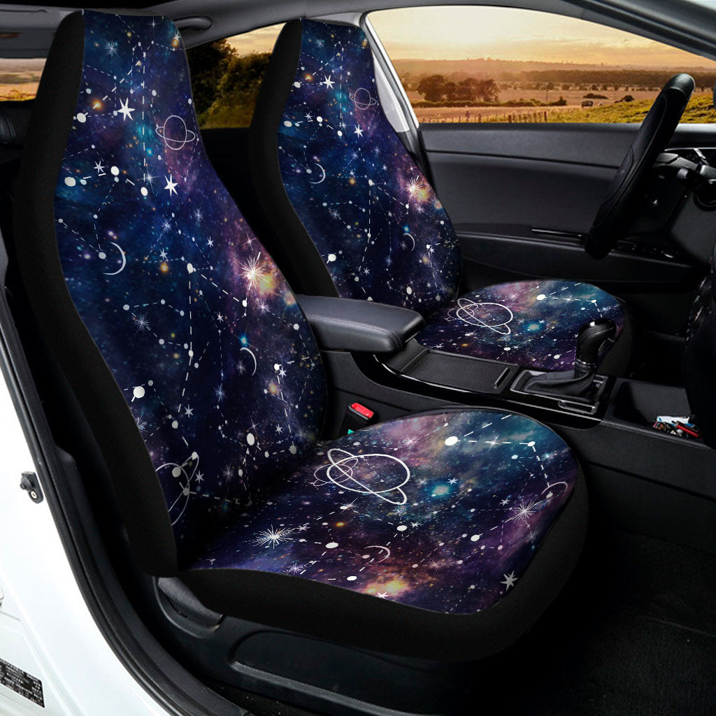 Constellation Galaxy Space Print Universal Fit Car Seat Covers