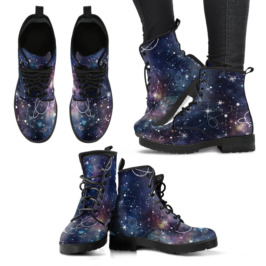 Constellation Galaxy Space Print Women's Boots GearFrost