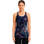 Constellation Galaxy Space Print Women's Racerback Tank Top