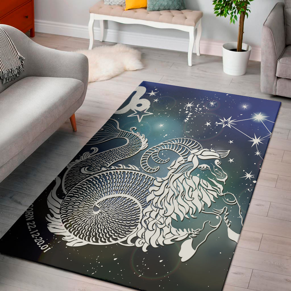 Constellation Of Capricorn Print Area Rug