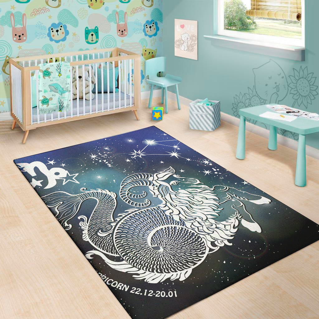 Constellation Of Capricorn Print Area Rug