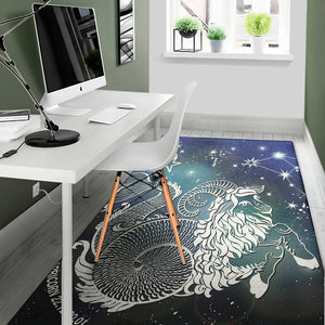 Constellation Of Capricorn Print Area Rug