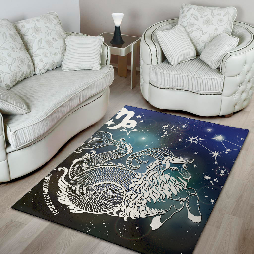 Constellation Of Capricorn Print Area Rug