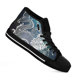 Constellation Of Capricorn Print Black High Top Shoes