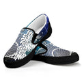 Constellation Of Capricorn Print Black Slip On Sneakers