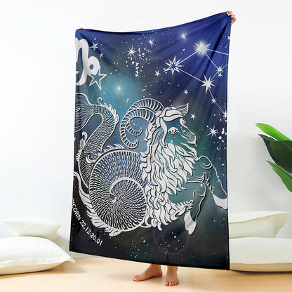 Constellation Of Capricorn Print Blanket