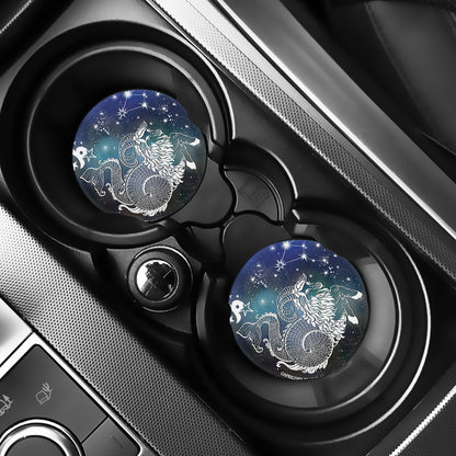 Constellation Of Capricorn Print Car Coasters