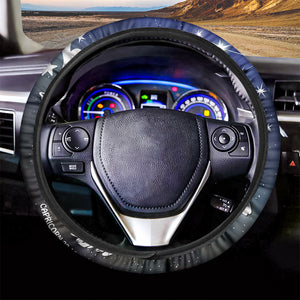 Constellation Of Capricorn Print Car Steering Wheel Cover