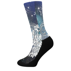 Constellation Of Capricorn Print Crew Socks