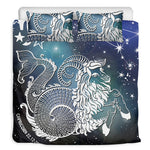 Constellation Of Capricorn Print Duvet Cover Bedding Set