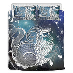 Constellation Of Capricorn Print Duvet Cover Bedding Set