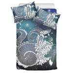 Constellation Of Capricorn Print Duvet Cover Bedding Set