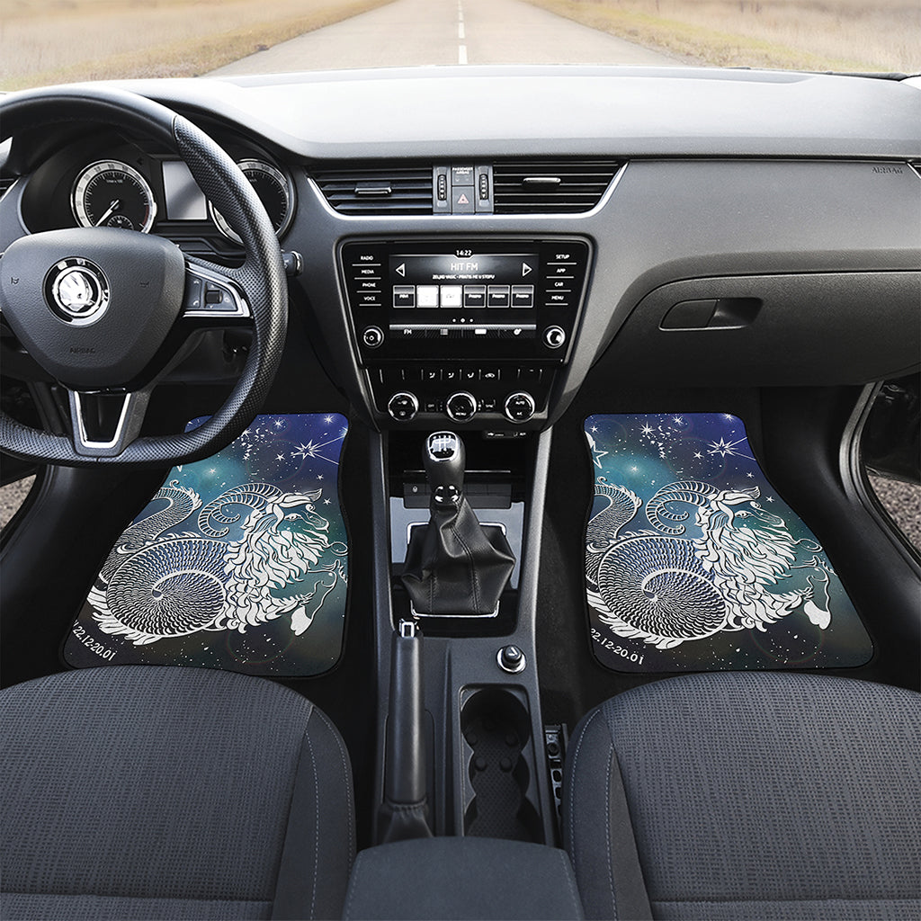 Constellation Of Capricorn Print Front and Back Car Floor Mats