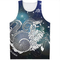 Constellation Of Capricorn Print Men's Tank Top