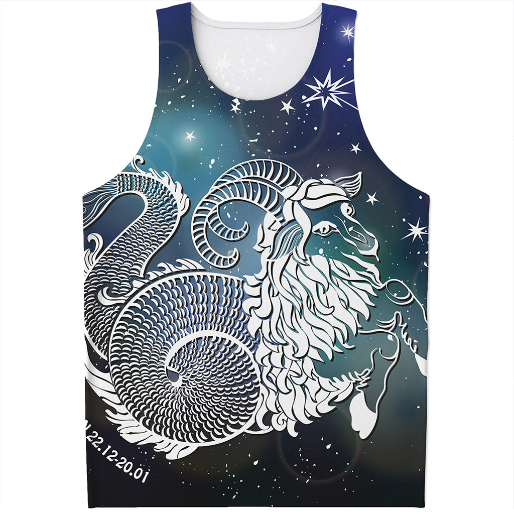 Constellation Of Capricorn Print Men's Tank Top