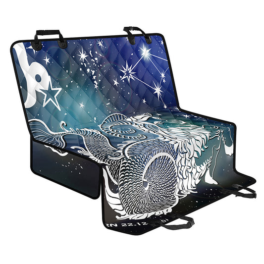 Constellation Of Capricorn Print Pet Car Back Seat Cover