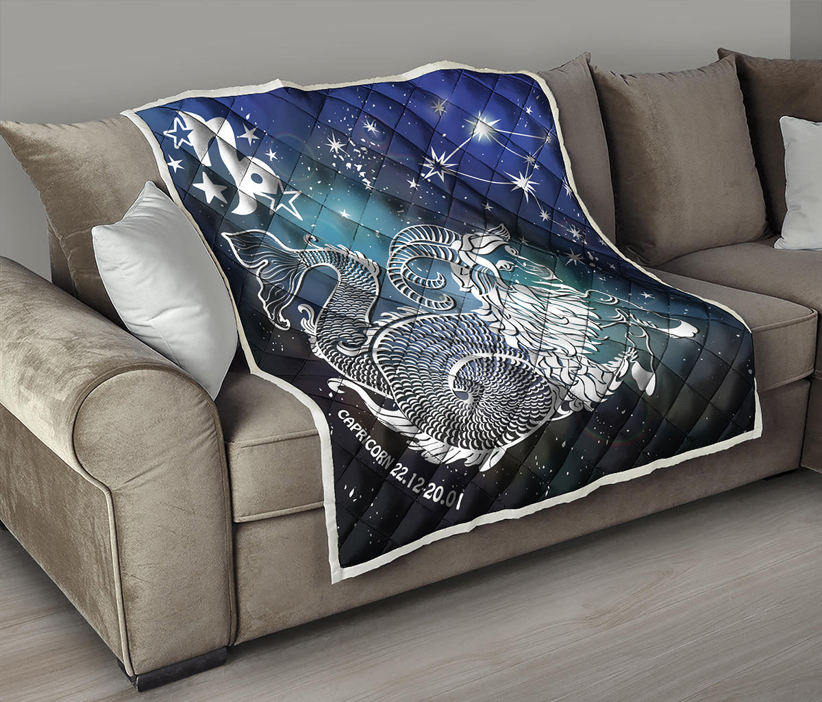 Constellation Of Capricorn Print Quilt