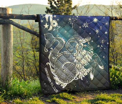 Constellation Of Capricorn Print Quilt
