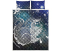 Constellation Of Capricorn Print Quilt Bed Set