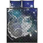 Constellation Of Capricorn Print Quilt Bed Set