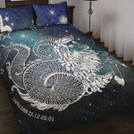 Constellation Of Capricorn Print Quilt Bed Set