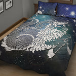 Constellation Of Capricorn Print Quilt Bed Set