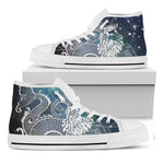 Constellation Of Capricorn Print White High Top Shoes