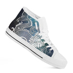 Constellation Of Capricorn Print White High Top Shoes