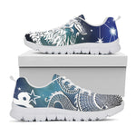 Constellation Of Capricorn Print White Sneakers
