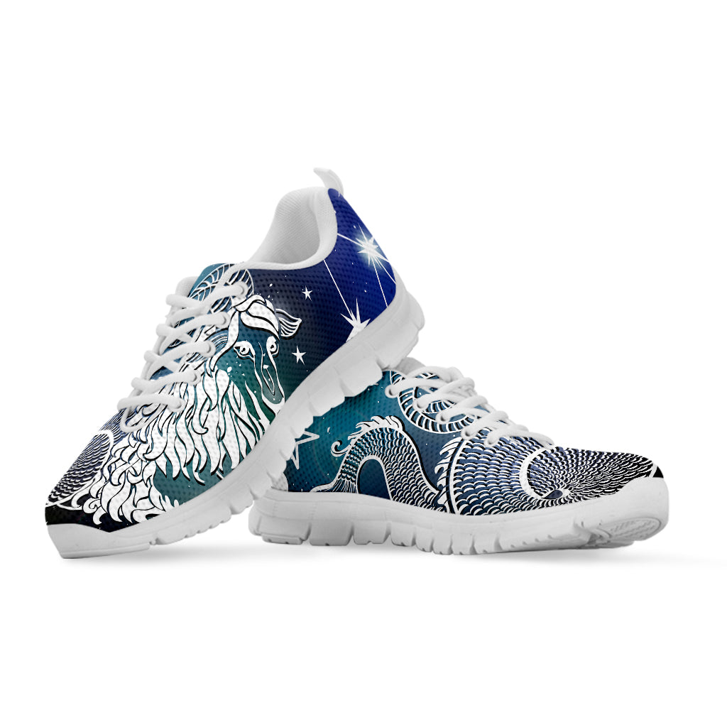 Constellation Of Capricorn Print White Sneakers