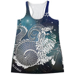 Constellation Of Capricorn Print Women's Racerback Tank Top