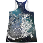 Constellation Of Capricorn Print Women's Racerback Tank Top