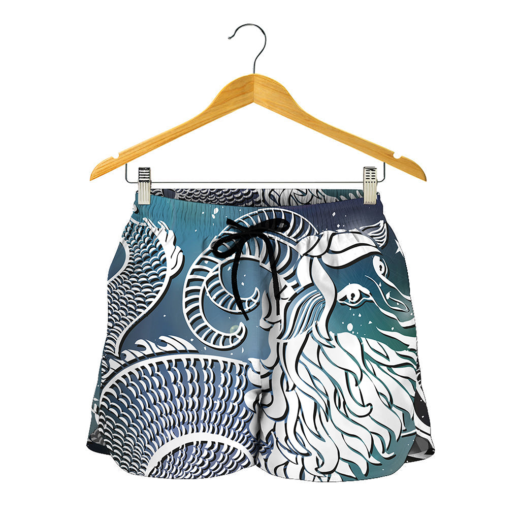 Constellation Of Capricorn Print Women's Shorts