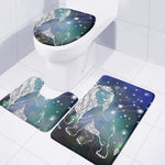 Constellation Of Leo Print 3 Piece Bath Mat Set