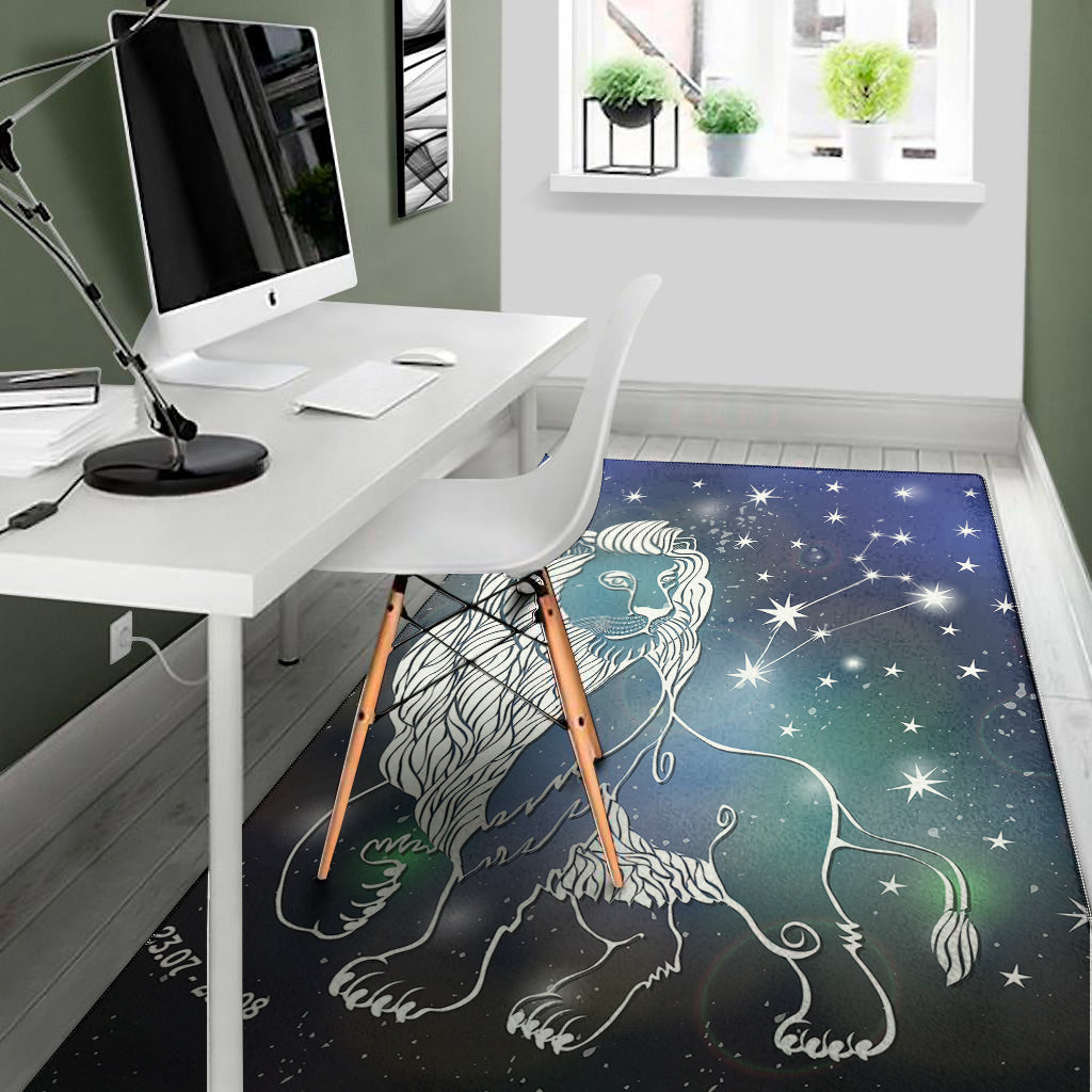Constellation Of Leo Print Area Rug