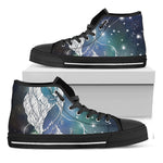 Constellation Of Leo Print Black High Top Shoes