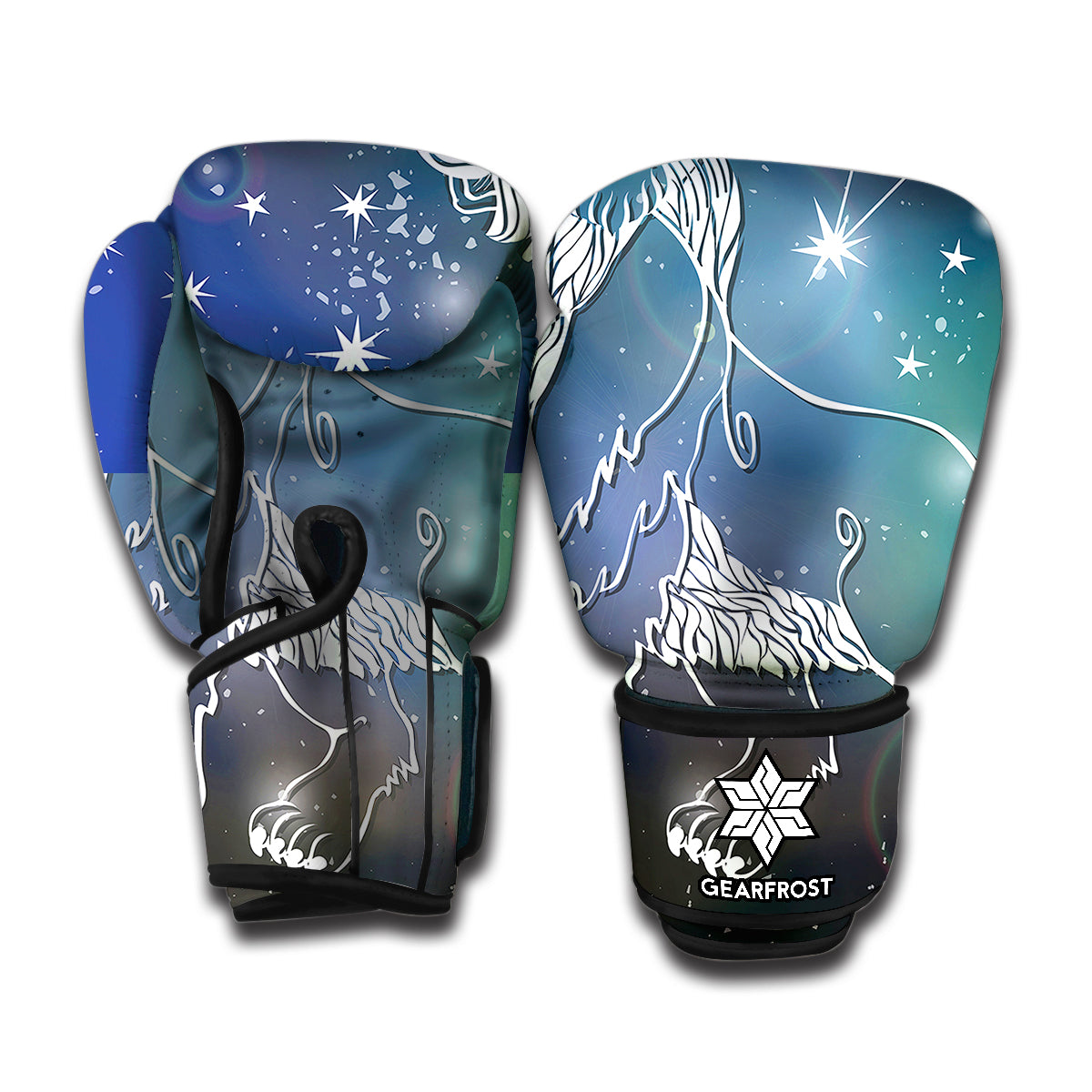 Constellation Of Leo Print Boxing Gloves