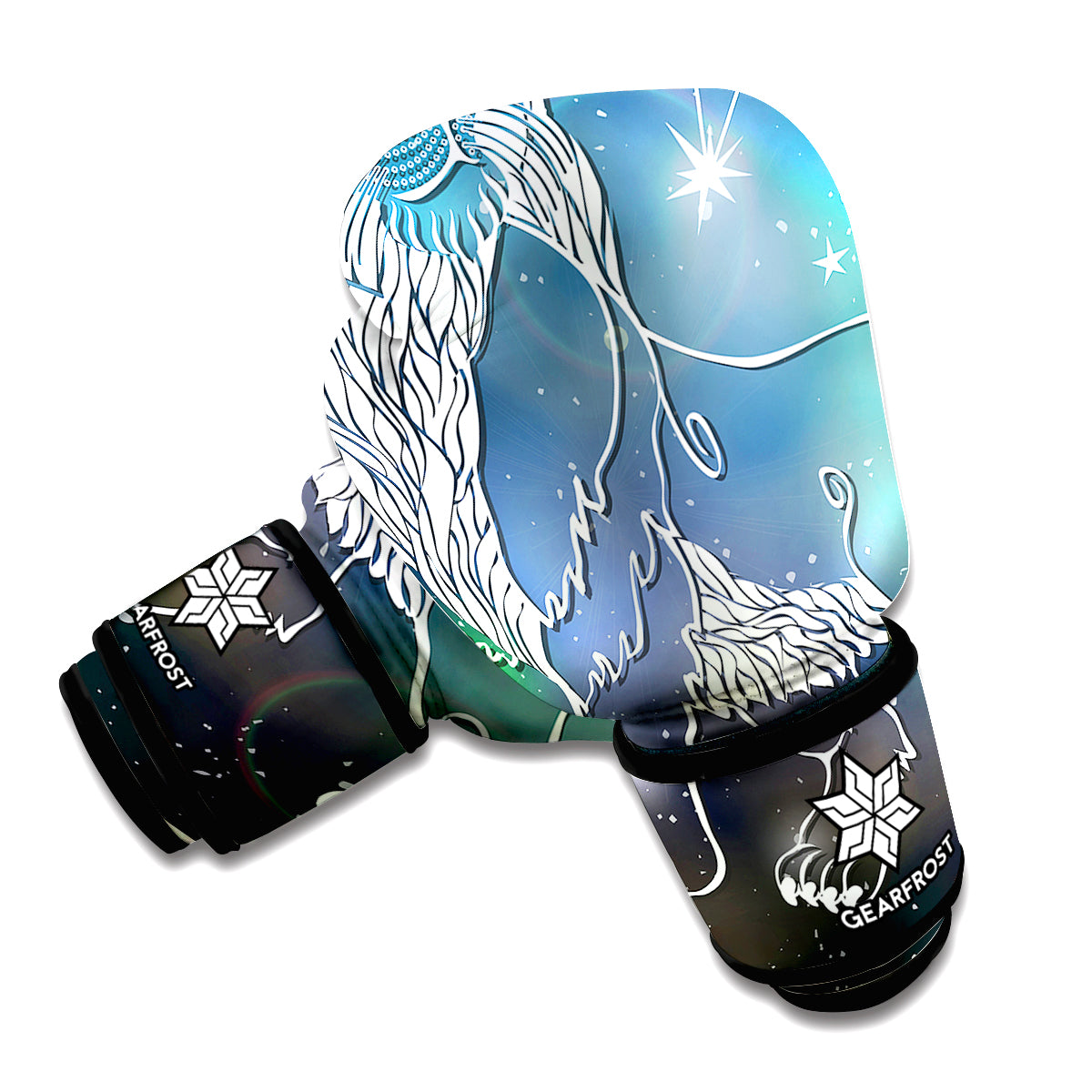 Constellation Of Leo Print Boxing Gloves