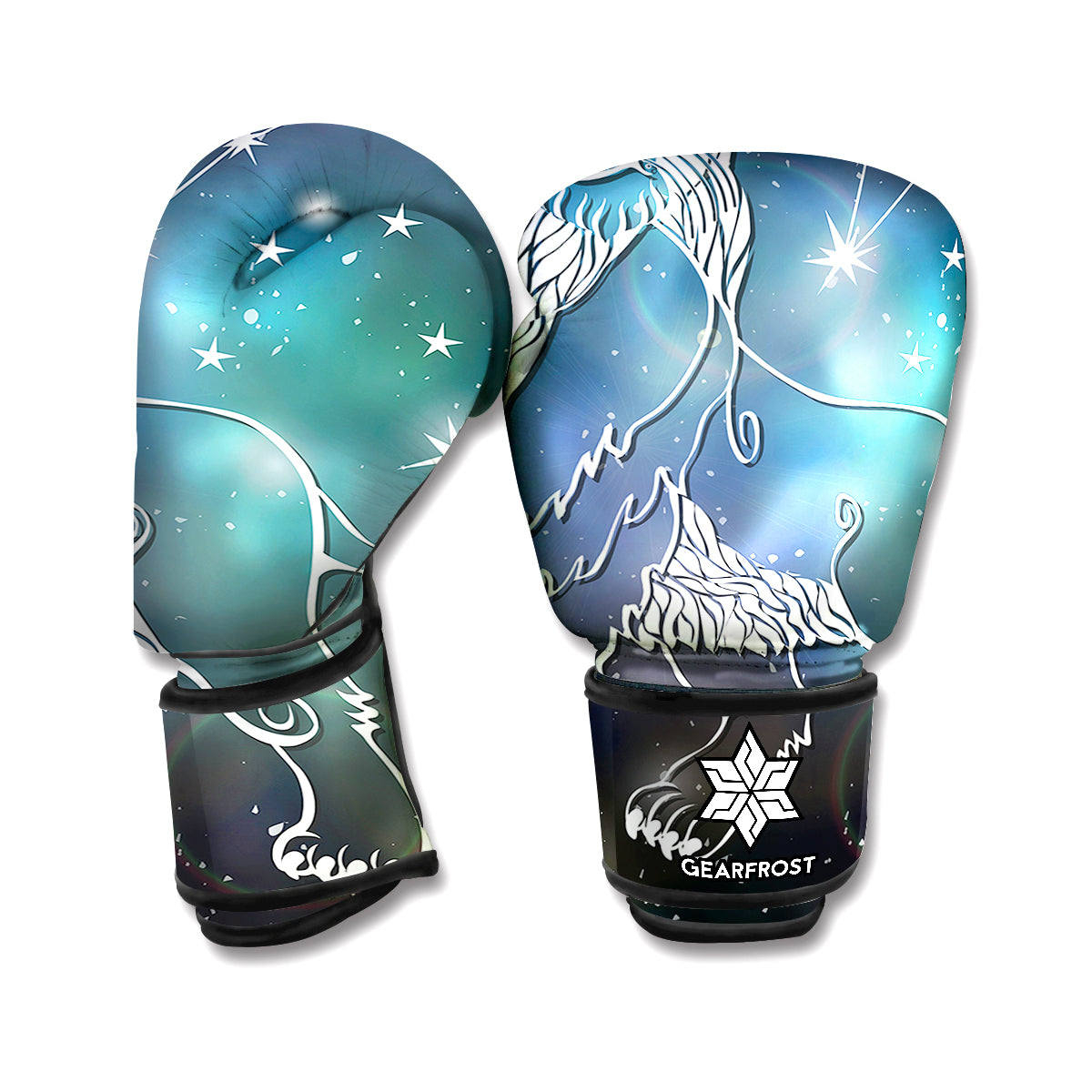 Constellation Of Leo Print Boxing Gloves