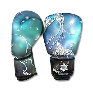 Constellation Of Leo Print Boxing Gloves