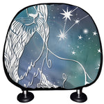 Constellation Of Leo Print Car Headrest Covers