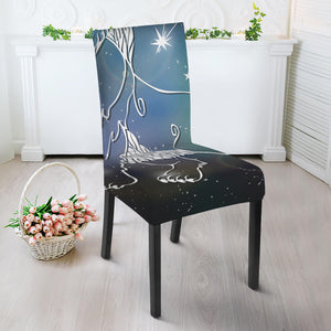 Constellation Of Leo Print Dining Chair Slipcover