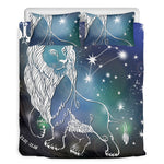 Constellation Of Leo Print Duvet Cover Bedding Set
