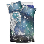 Constellation Of Leo Print Duvet Cover Bedding Set
