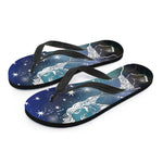 Constellation Of Leo Print Flip Flops