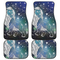 Constellation Of Leo Print Front and Back Car Floor Mats