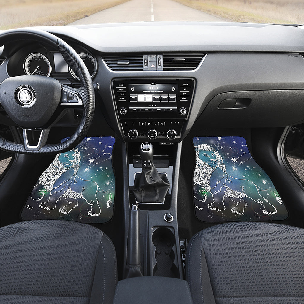 Constellation Of Leo Print Front and Back Car Floor Mats