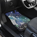 Constellation Of Leo Print Front and Back Car Floor Mats